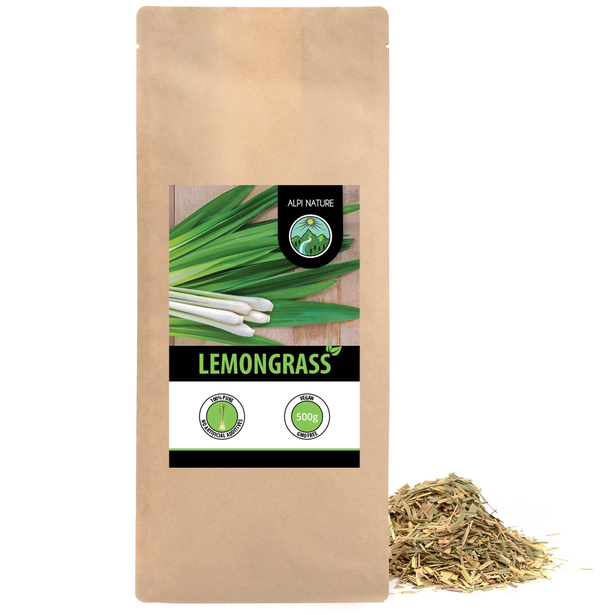 Alpi Nature Lemongrass Tea – 500g Loose Leaf Dried Herbal Tea
