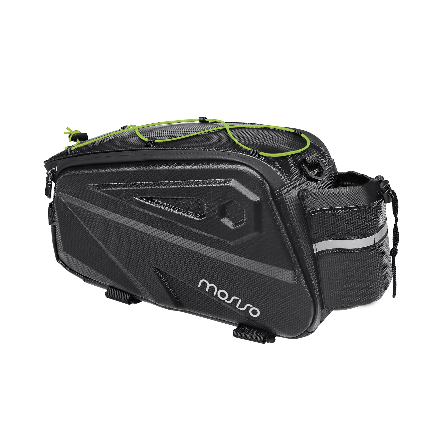 MOSISO 14L Waterproof Bike Rack Bag – EVA Rear Seat Trunk Pannier, Black