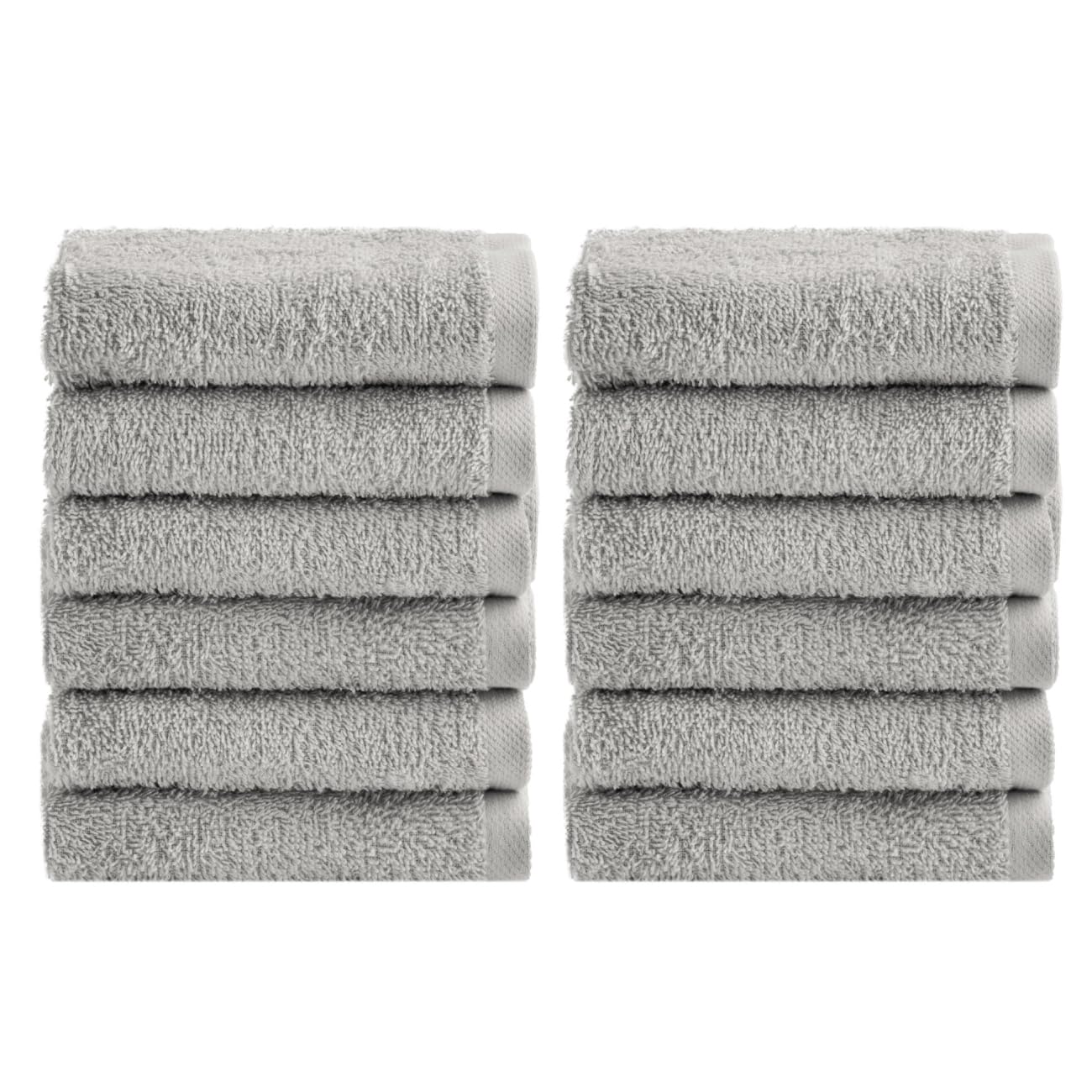 Nella Biagini Cotton Washcloths Set of 12 – 30x30 cm Terry Face Cloths