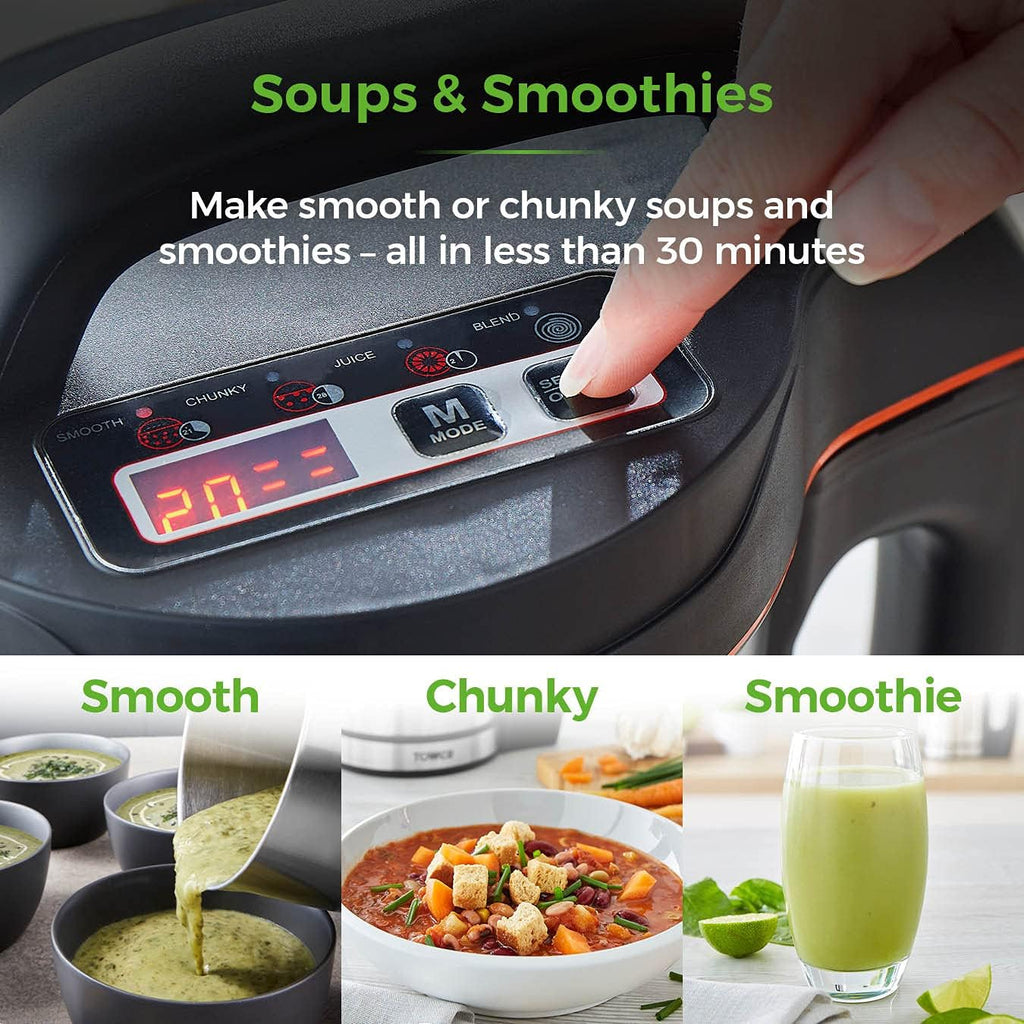 Tower T12031 Soup and Smoothie Maker | 1.6L Stainless Steel | 1000W