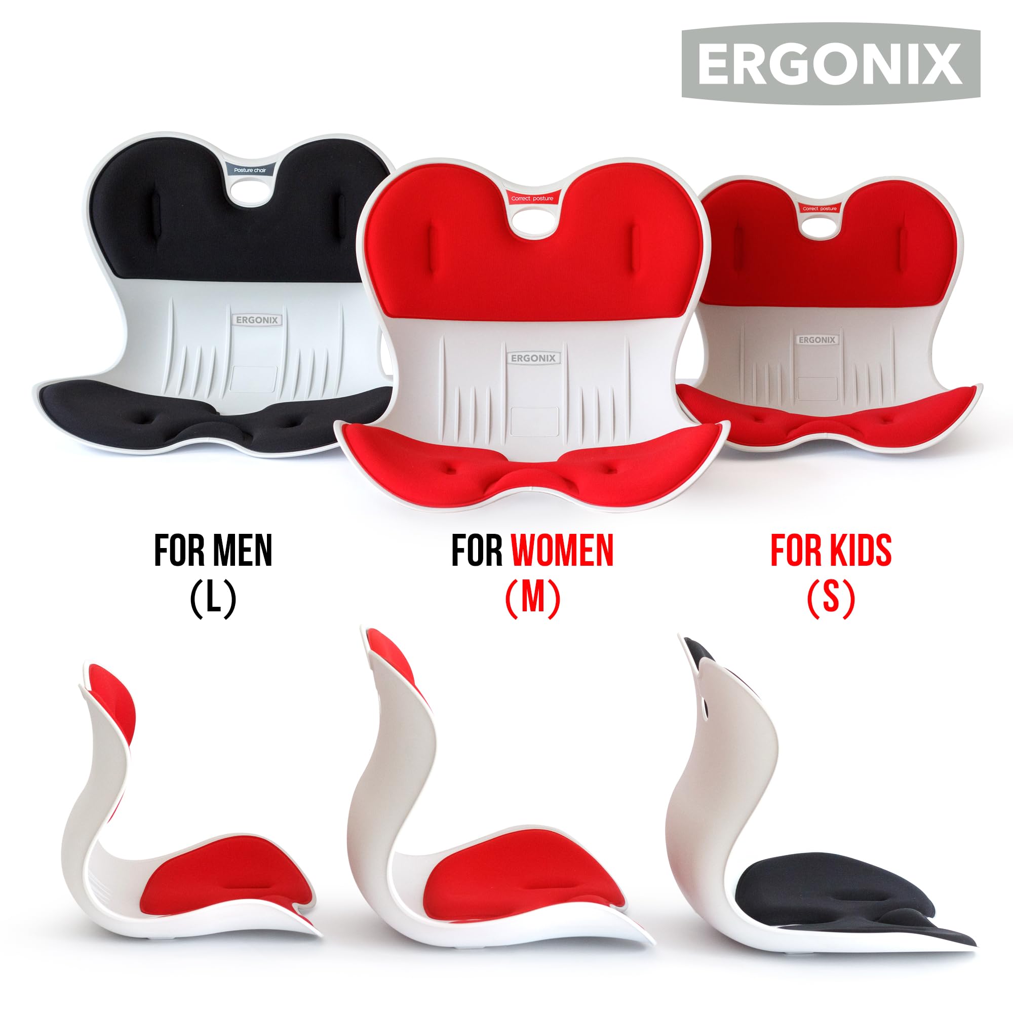 ERGONIX Kids Lumbar Support Posture Corrector Chair - Size S Ergonomic