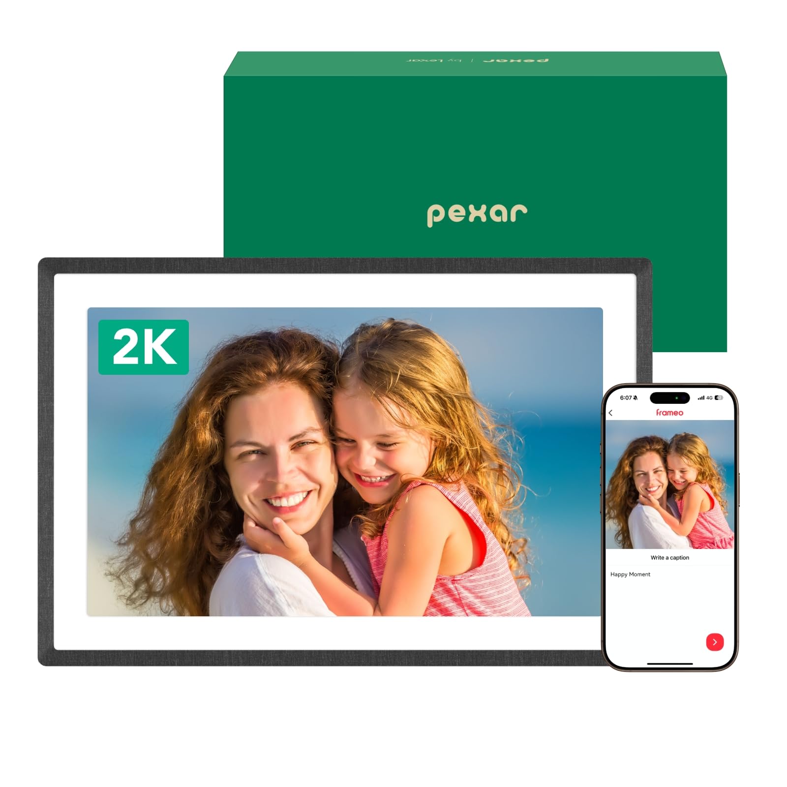 Pexar by Lexar 11-inch WiFi Digital Picture Frame – 2K Anti-Glare Screen
