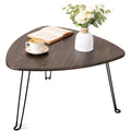 FEUFOAM Folding Coffee Tables for Small Spaces Foldable Industrial Sofa Center Table Triangle Design Wood Framed Coffee Table Mid Century Rustic - image 1