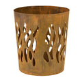 Esschert's Design FF216 Metal Fire Log Burner – Rust Finish Brazier