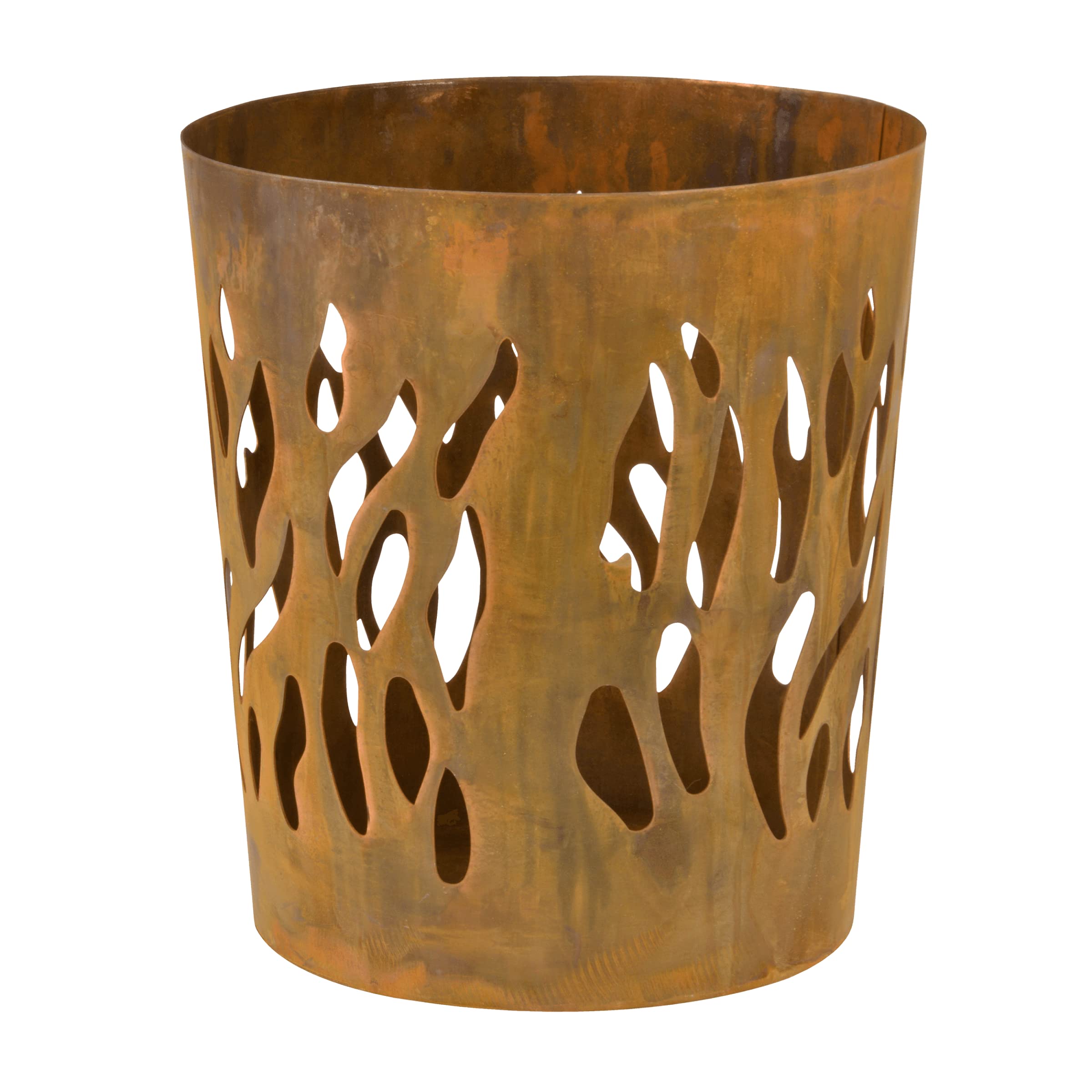 Esschert's Design FF216 Metal Fire Log Burner – Rust Finish Brazier