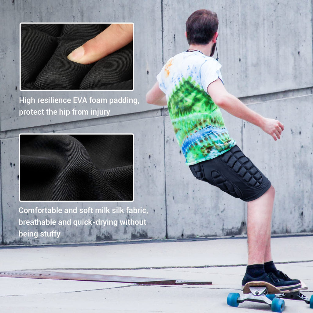 Cienfy 3D Padded Shorts | EVA Impact Hip Protection for Ski & Snowboard