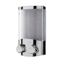 Croydex Wall Mounted Soap Dispenser | Chrome 2x320ml Refillable Pump