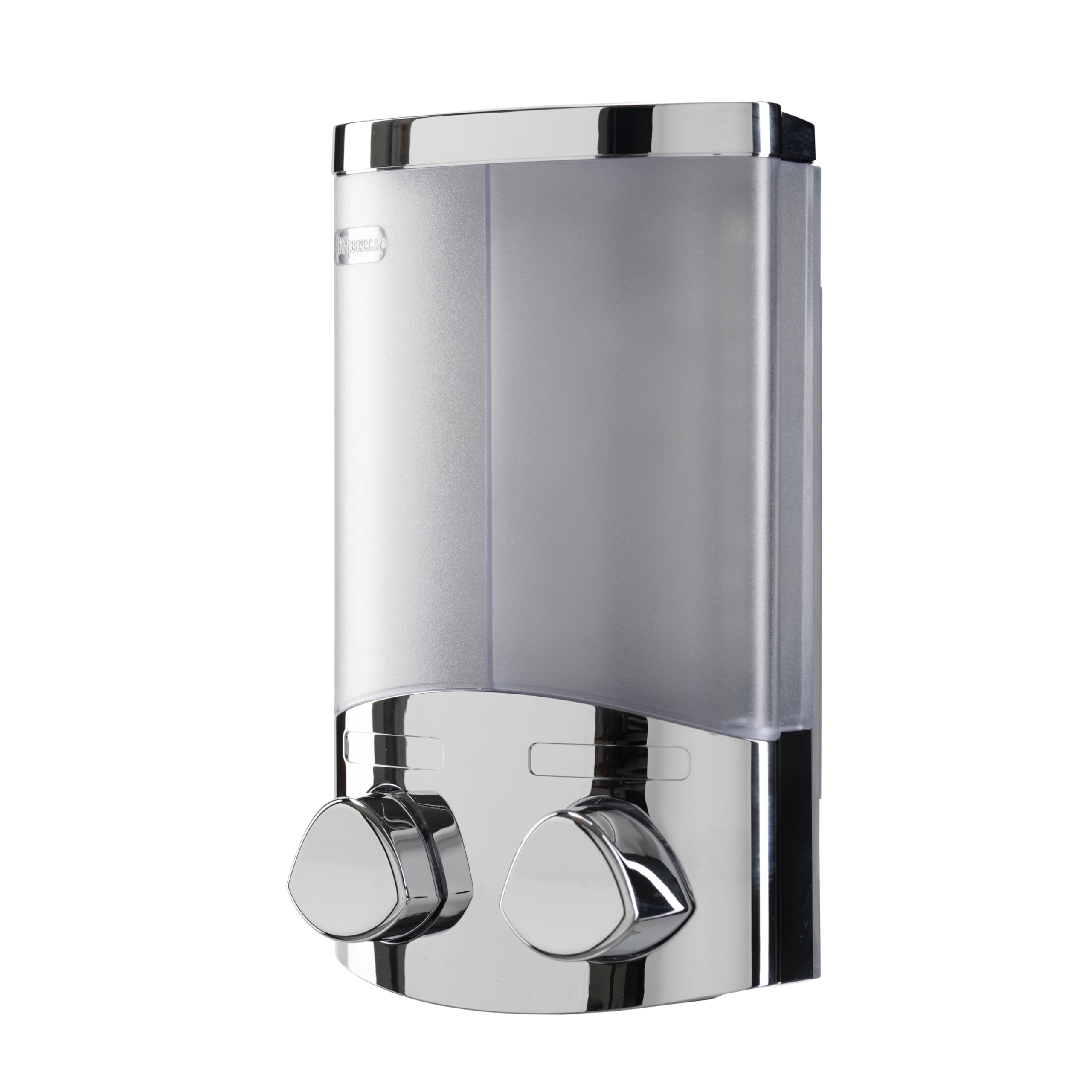 Croydex Wall Mounted Soap Dispenser | Chrome 2x320ml Refillable Pump