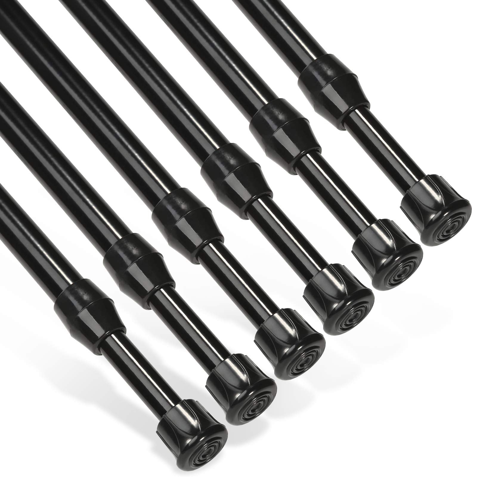 Goowin 6-Pack Tension Rods | 70-120cm Adjustable Rustproof Metal Rods