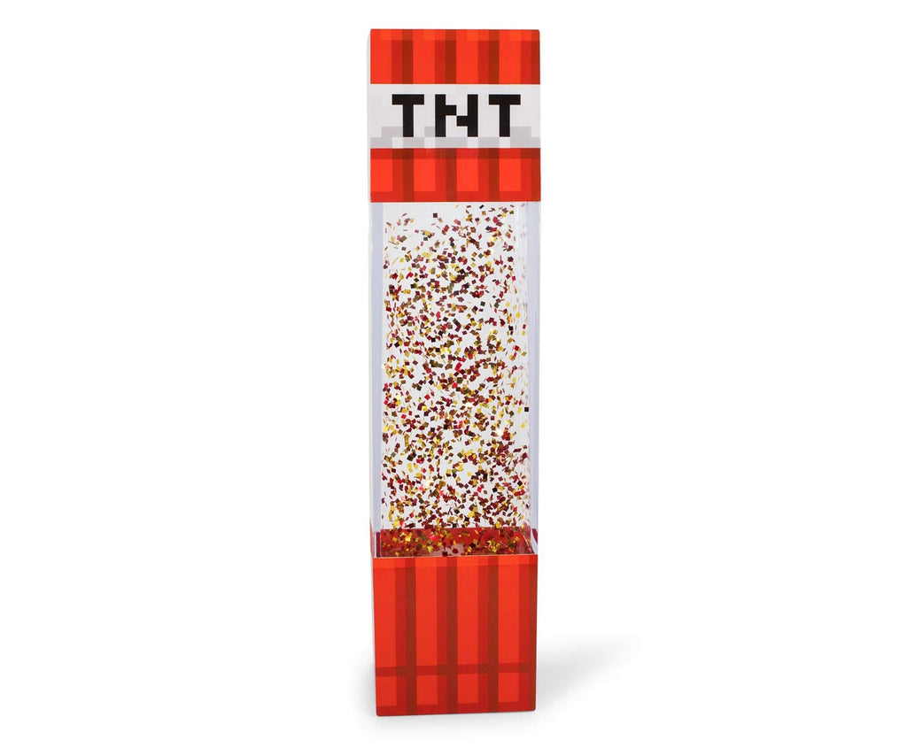 Minecraft TNT Block LED Glitter Motion Lamp | 12-Inch USB Gaming Light