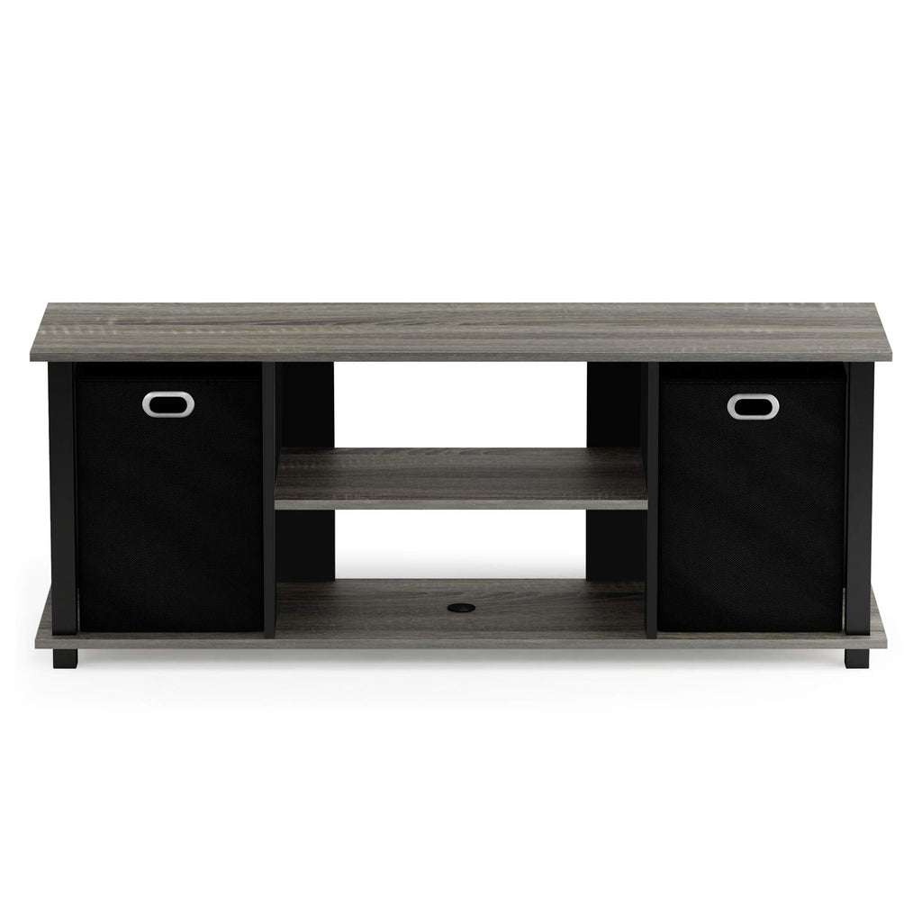 Furinno TV Stand Entertainment Center with Storage Drawers - French Oak