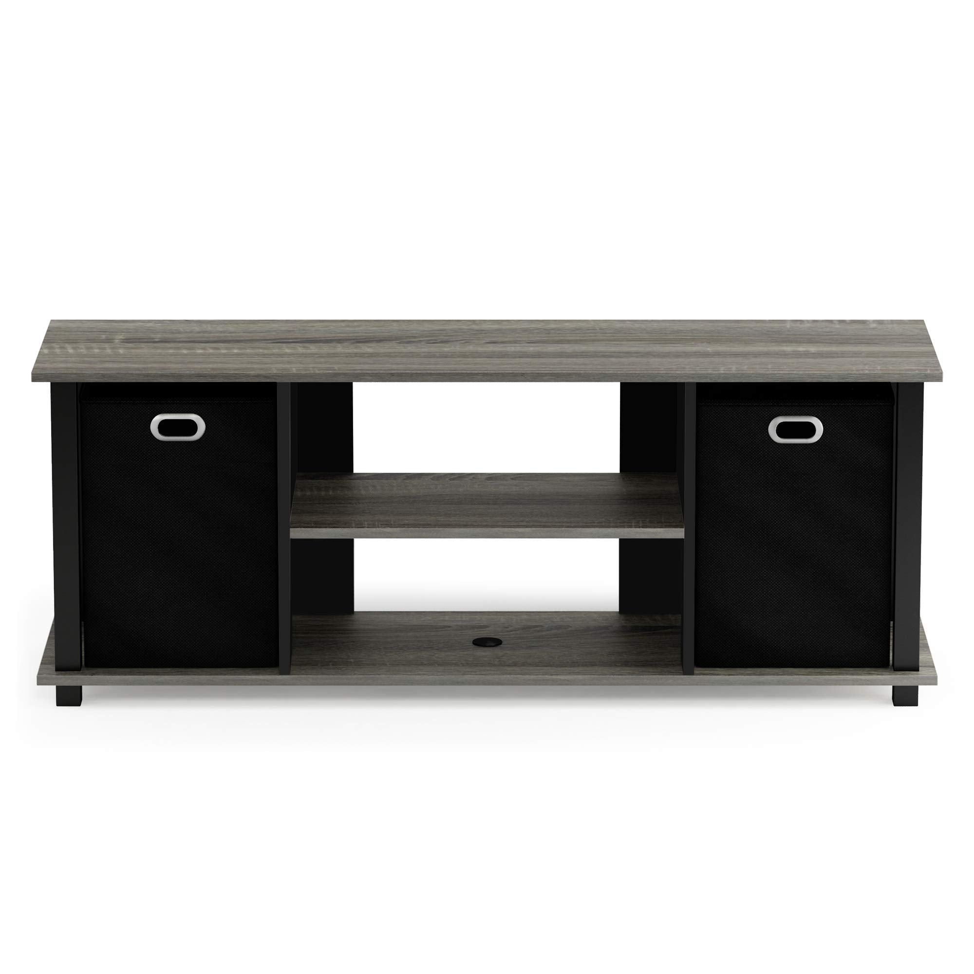 Furinno TV Stand Entertainment Center with Storage Drawers - French Oak