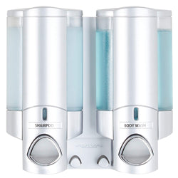 Aviva Two Chamber Shower Soap Dispenser | Wall Mount Satin Finish