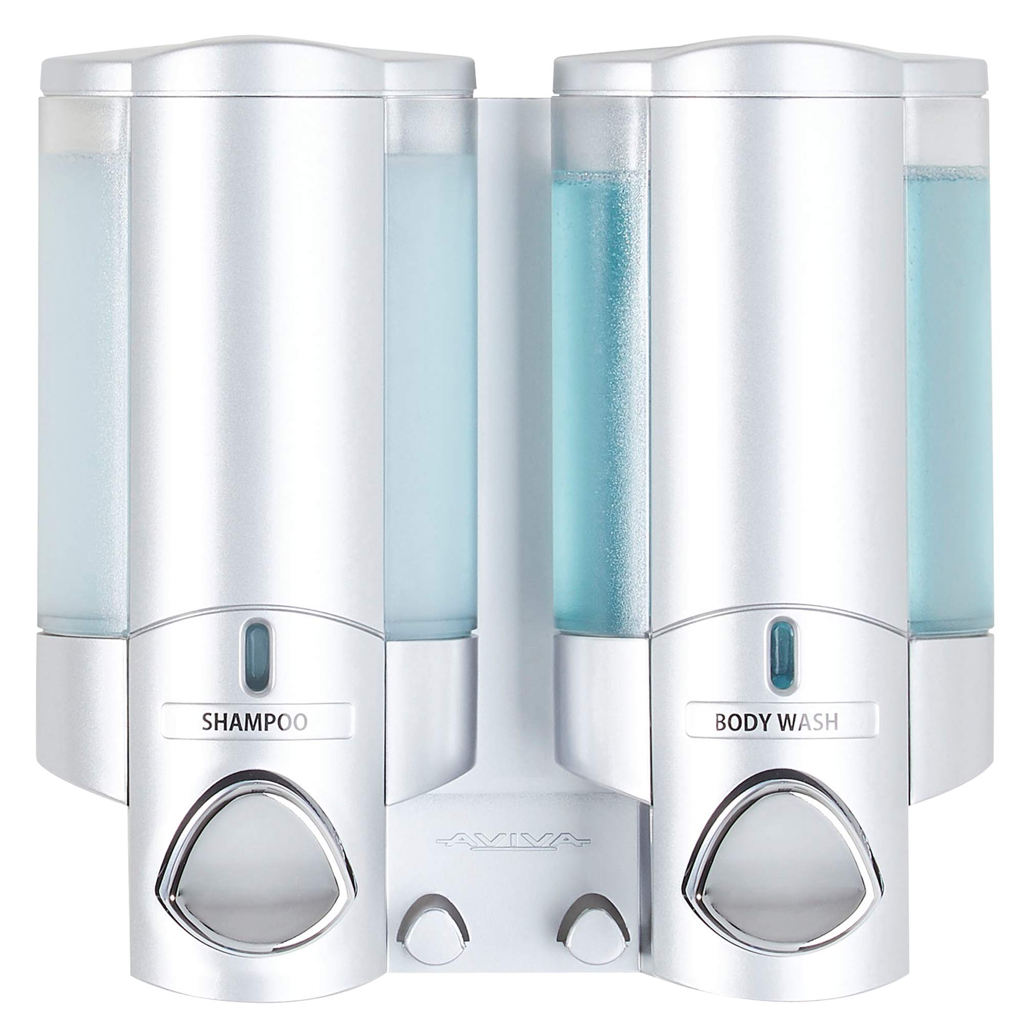 Aviva Two Chamber Shower Soap Dispenser | Wall Mount Satin Finish