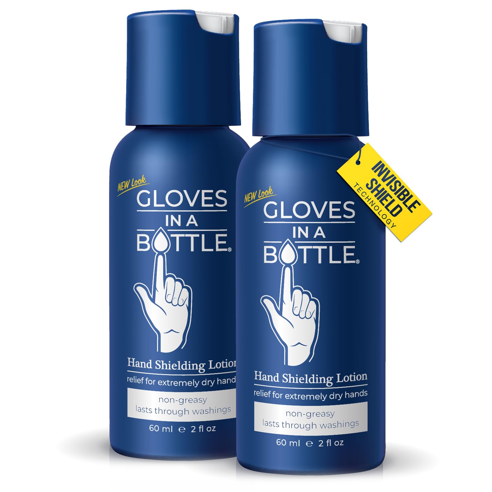 Gloves In A Bottle Shielding Lotion – Waterproof Hand Cream, 2oz (2 Pack)