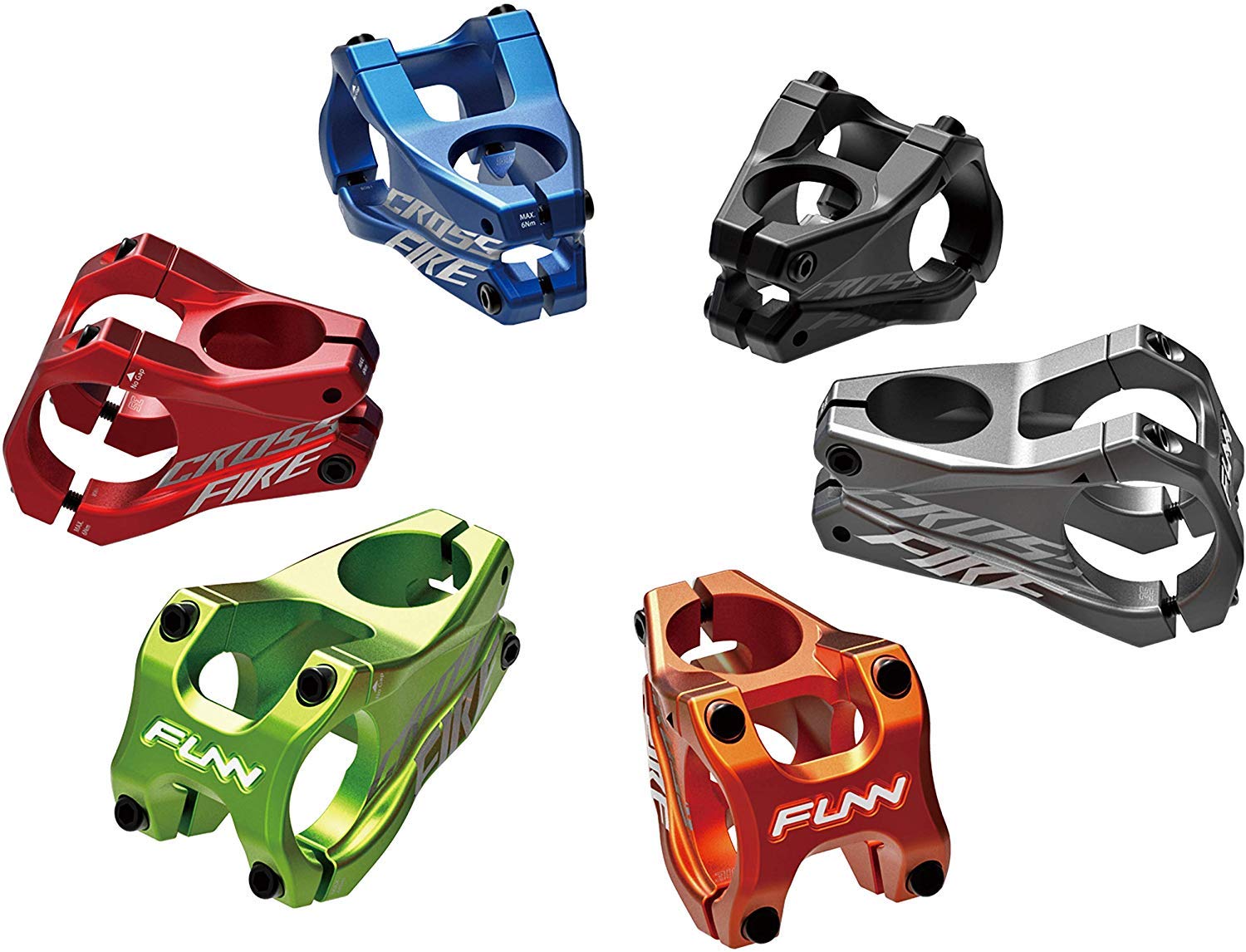 Funn Crossfire MTB Stem | 31.8mm Alloy Bike Stem for BMX & Enduro - 50mm