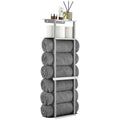 simpletome Wall Mounted Towel Rack | Carbon Steel Bathroom Storage Shelf