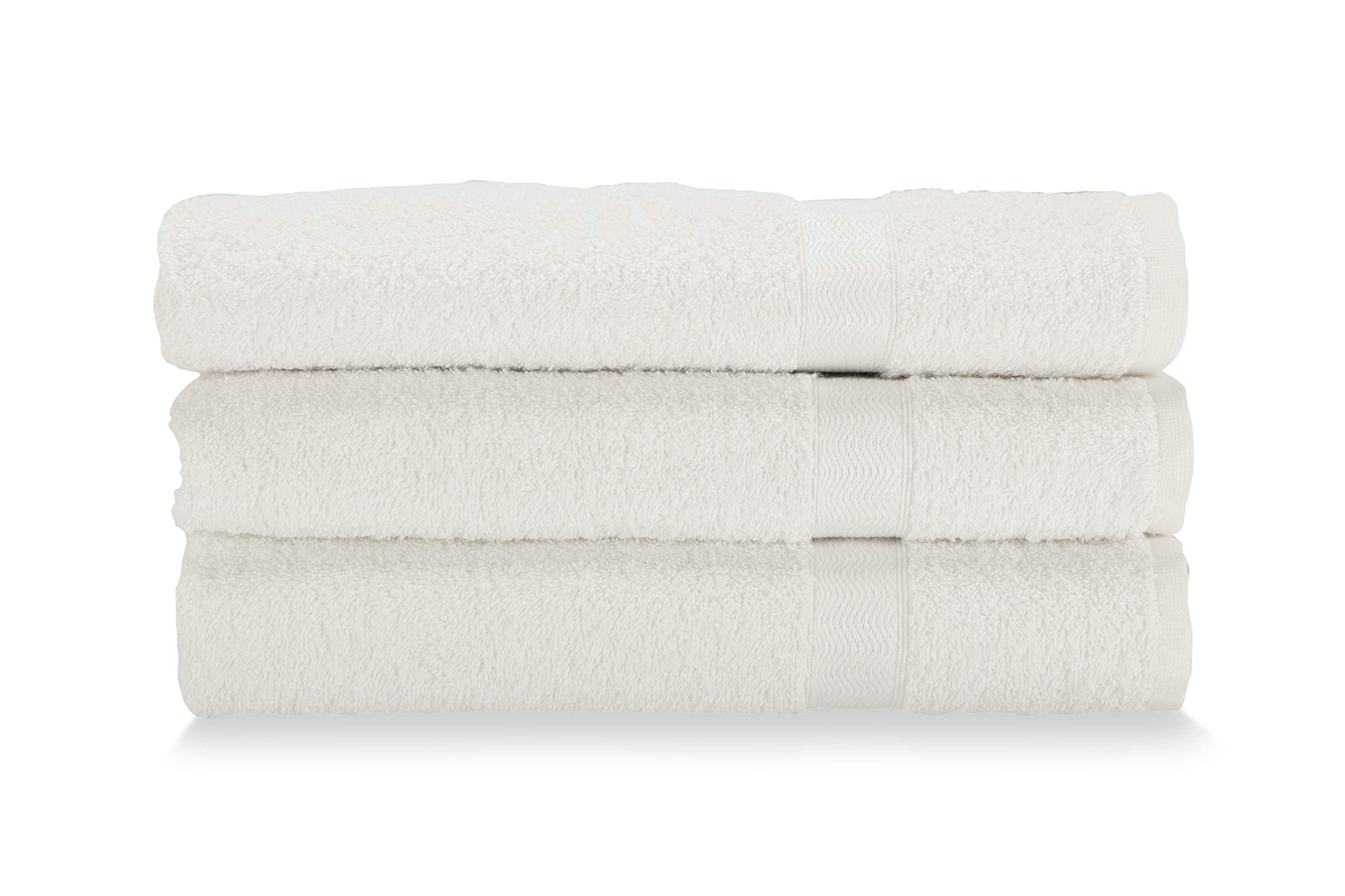 Gabel Cotton Face Towels – Set of 3 Large Bianco Italian Terry Cloth