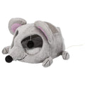 TRIXIE Lukas Cat Cuddly Cave – Grey Plush Bed with Sisal Scratcher