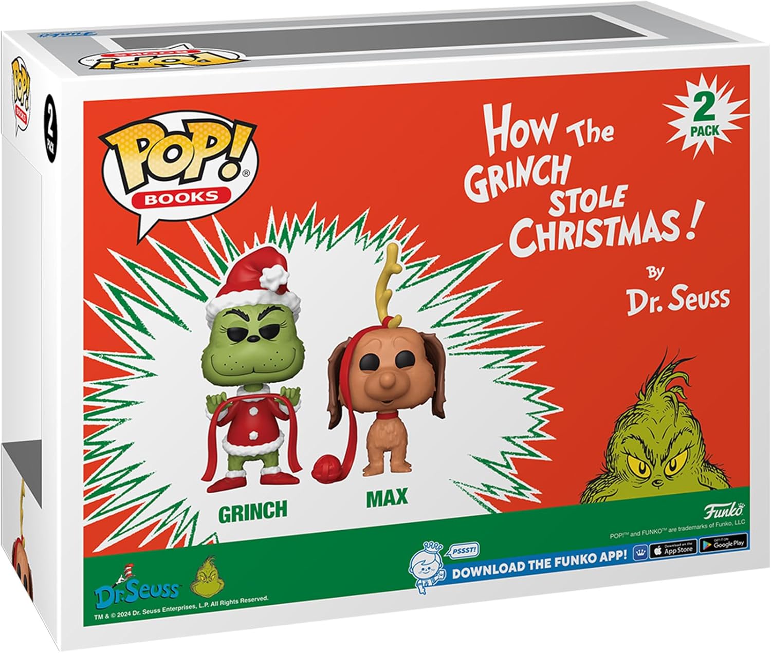 Funko Pop! Books: The Grinch with Max Vinyl Figure - 3.75 Inch Collectible