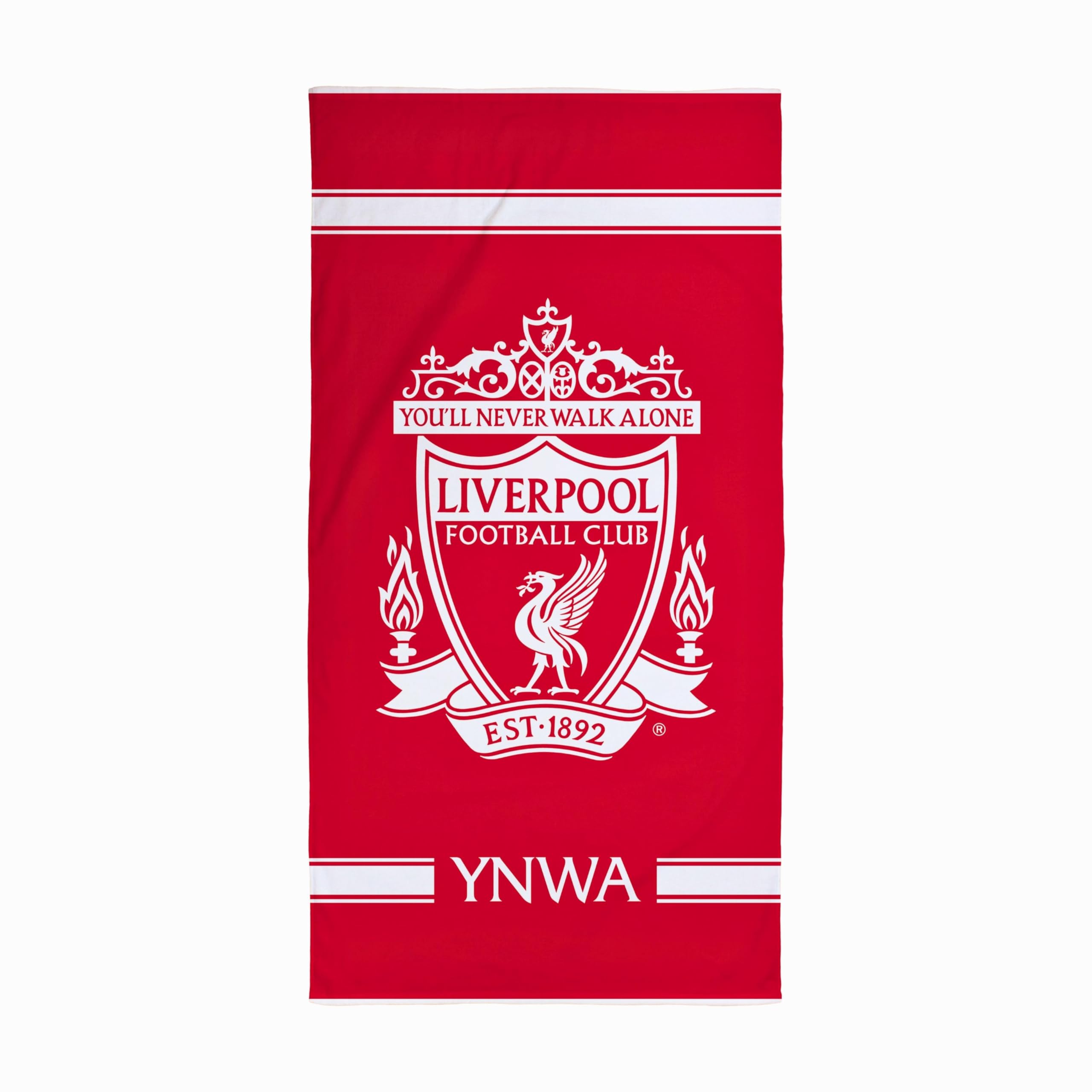 Official Liverpool FC Beach Towel – 100% Cotton Soft Bath Towel, 75x150cm
