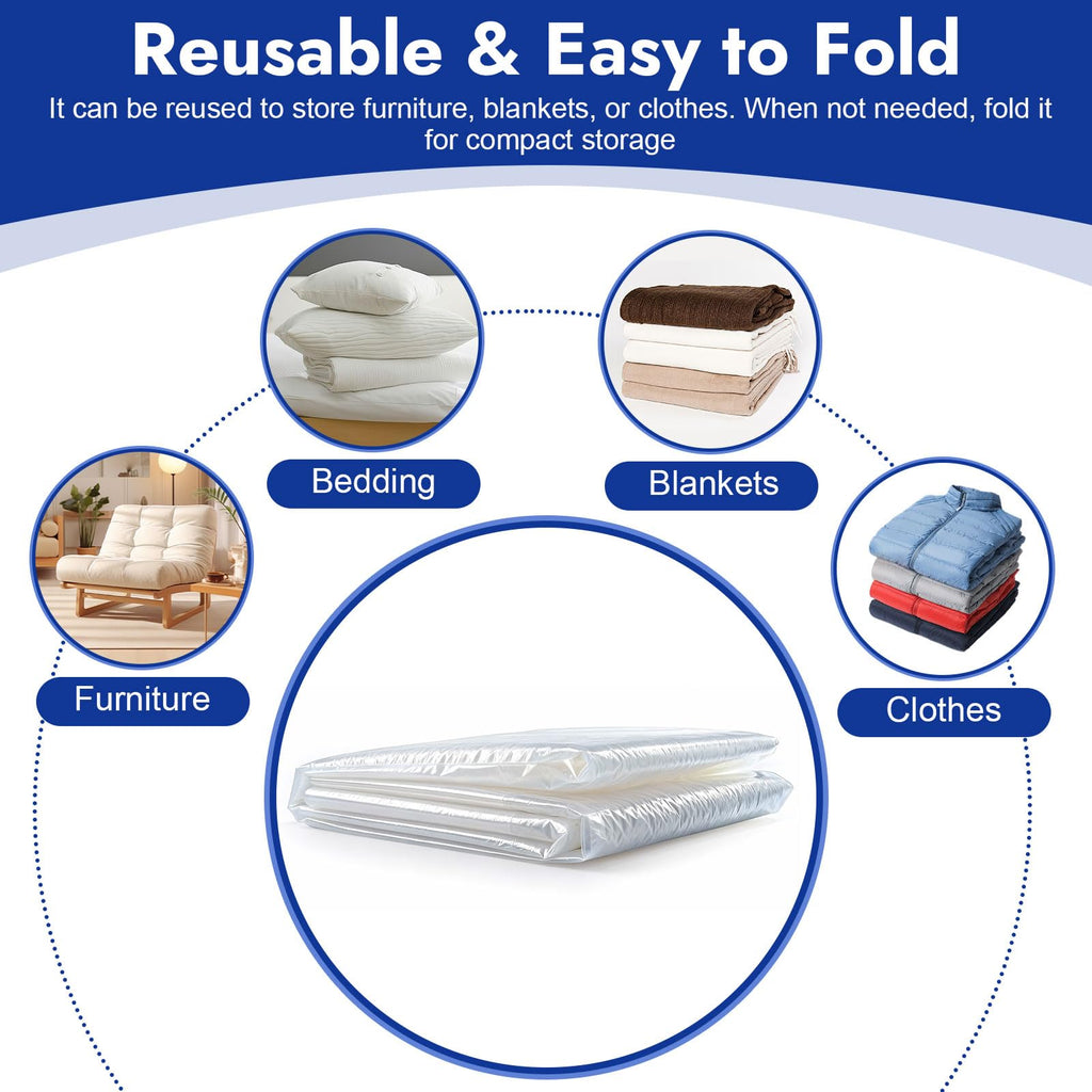 Waterproof Mattress Cover for Moving & Storage, 120 × 240 × 35 cm