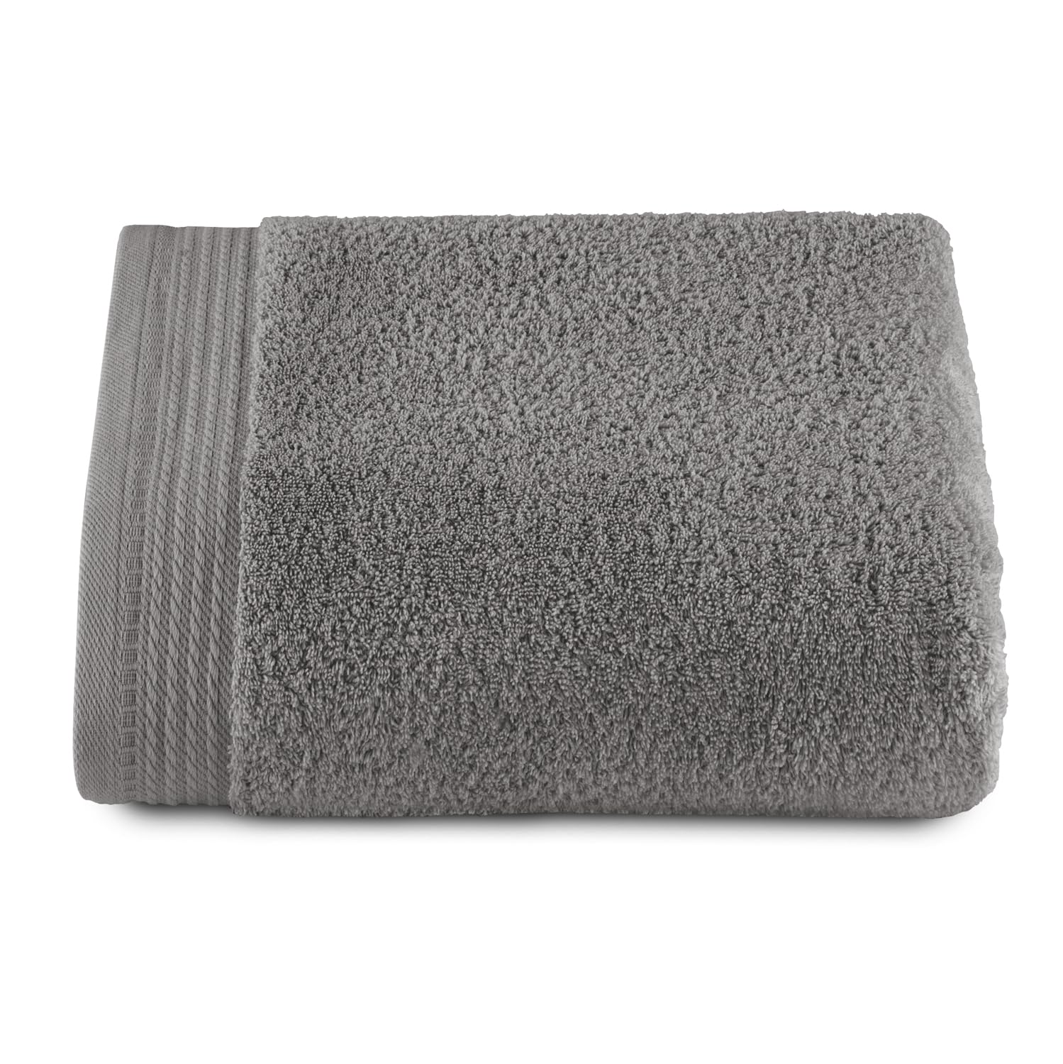 RIZO Top Towel – Large Bath Towel 100x150cm – 100% Combed Cotton Grey