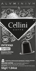 Cellini Intenso Coffee Capsules - Nespresso Compatible Aluminium - 100pcs