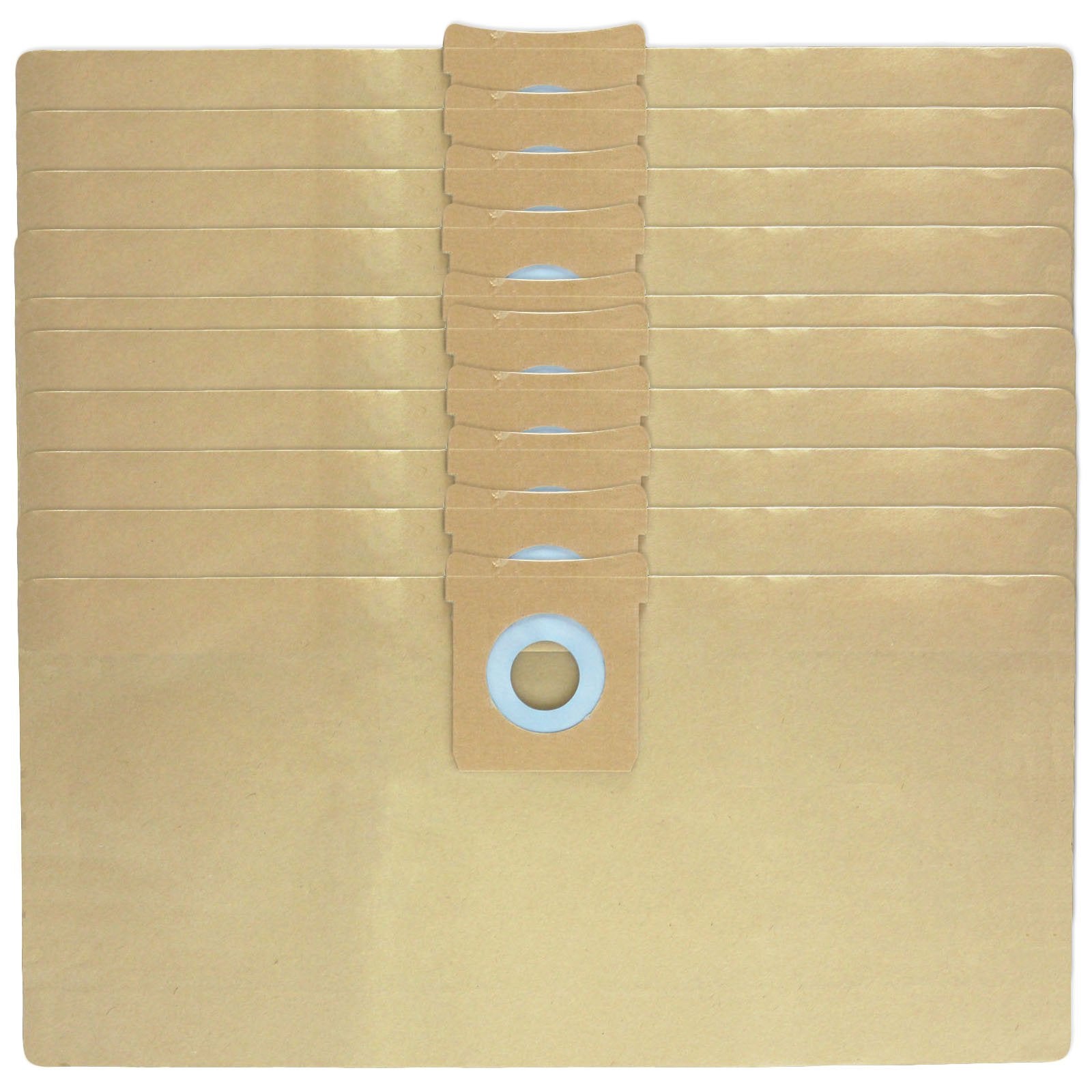 SPARES2GO Dust Bags for Titan 16L 20L 30L 40L Vacuum Cleaners - 10 Pack