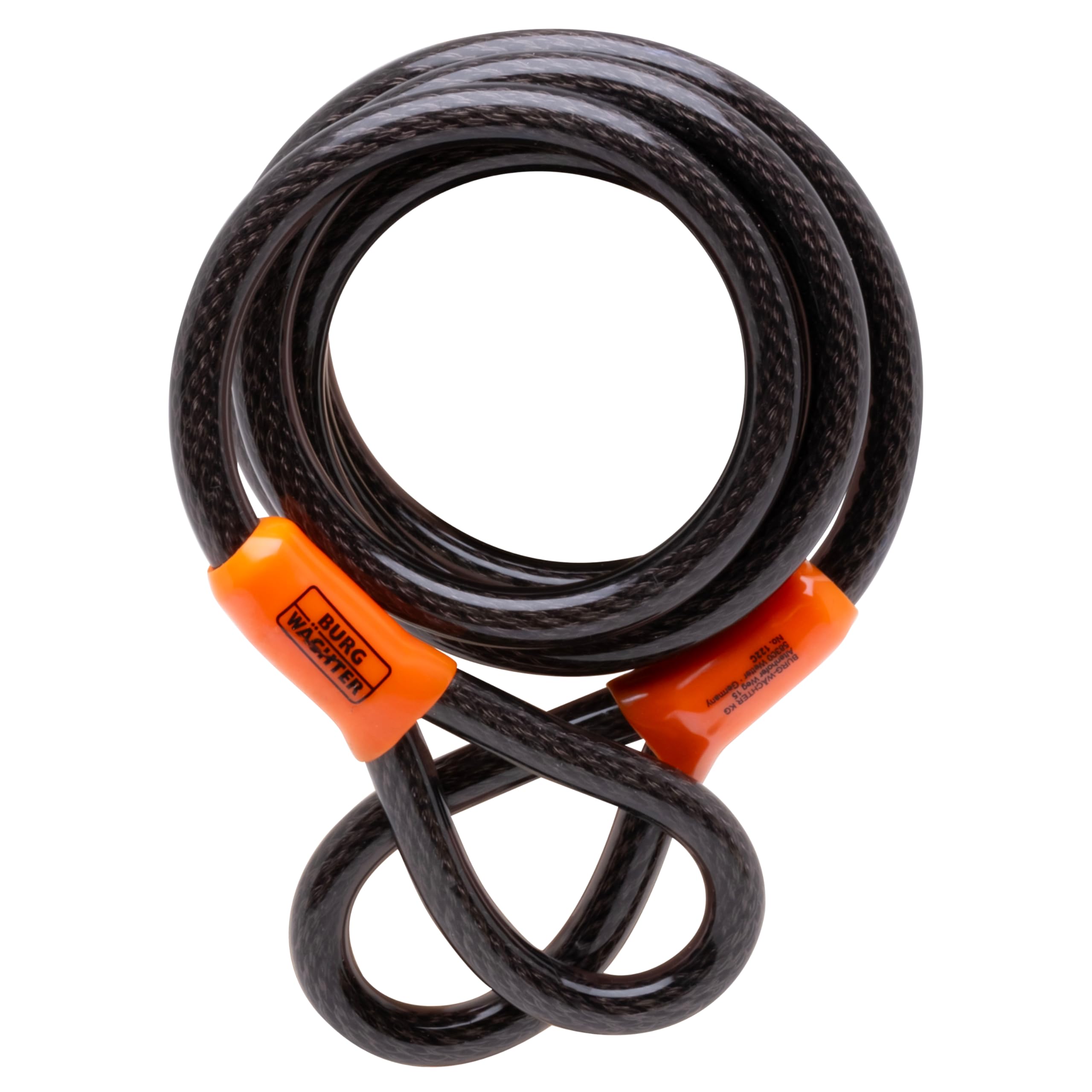 Burg Wachter Braided Steel Security Cable – 12mm x 2.1m Double Loop