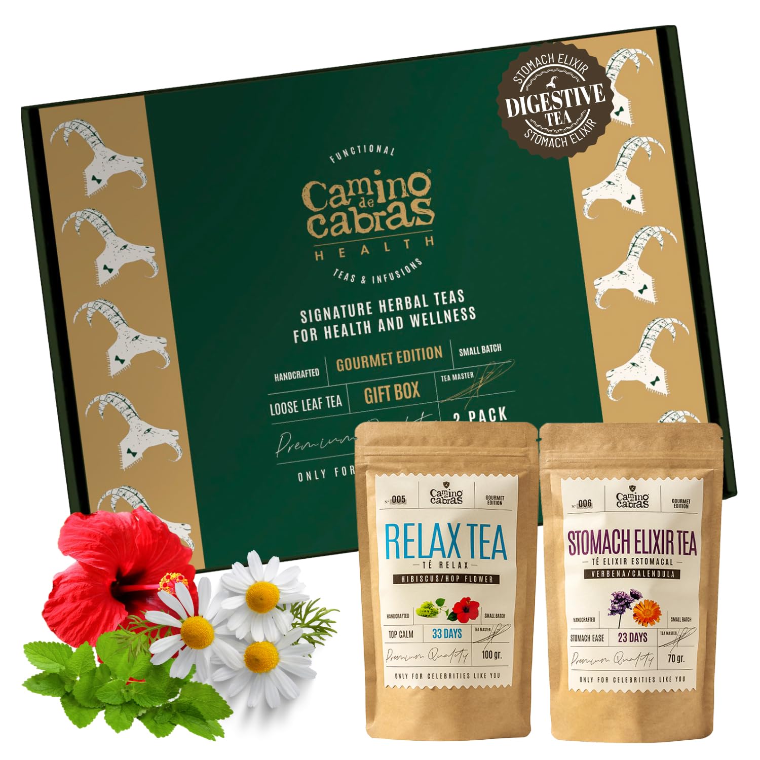 Digestive Herbal Tea Gift Set – Loose Leaf 2 Pack x 100g