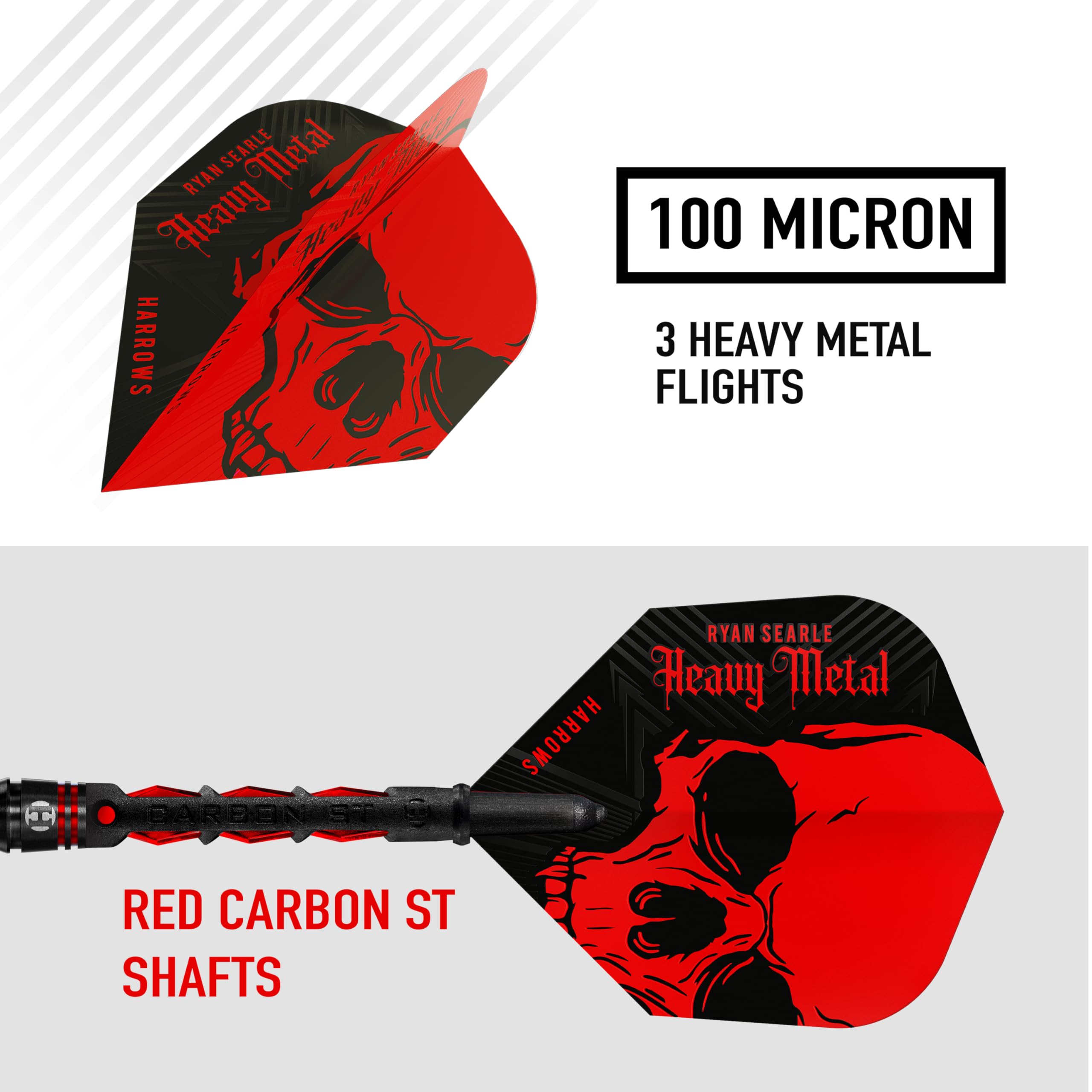 Harrows Ryan Searle Series 2 Darts-Set – 90% Wolfram Stahlspitze 22g-32g