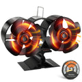 Hanaoyo Double Motor Stove Fan | Heat Powered Log Burner Fan