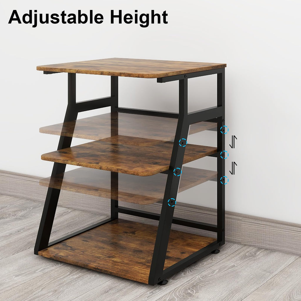 PUNCIA 60x50x75cm Printer Stand, 3 Tier Printer Table with Storage - image 4