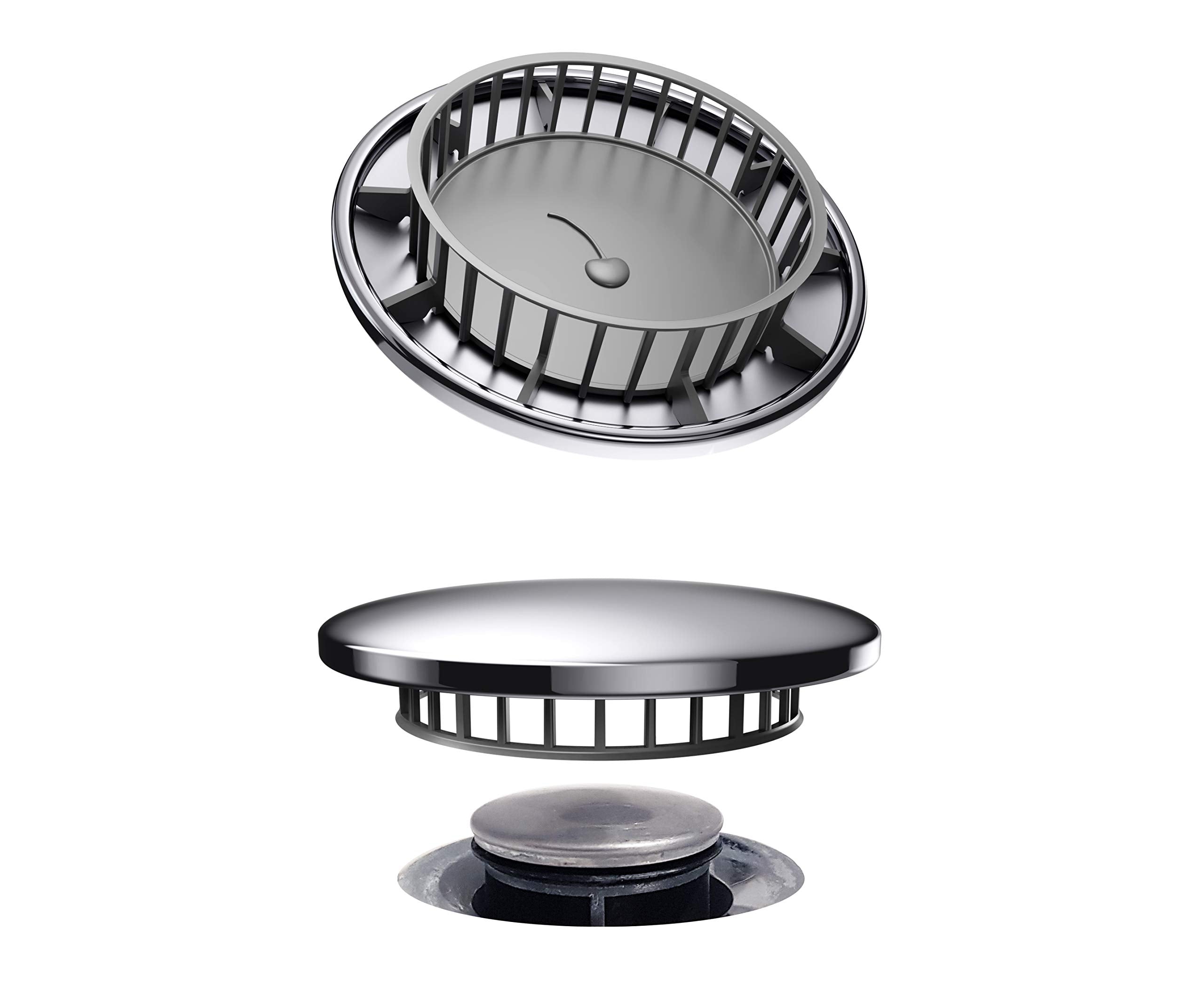 Tub Flo Stainless Steel Shower Drain Hair Catcher | Chrome Finish