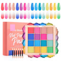 U-Shinein 16-Color Nail Pigment Powder Palette – Ombre Chrome Manicure Set