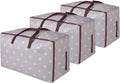 DOKEHOM 3-Pack 105L Large Storage Bag, Underbed Clothes Organizer, Grey - image 1