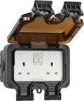 Smart WiFi Outdoor Double Socket – Waterproof Alexa & Google