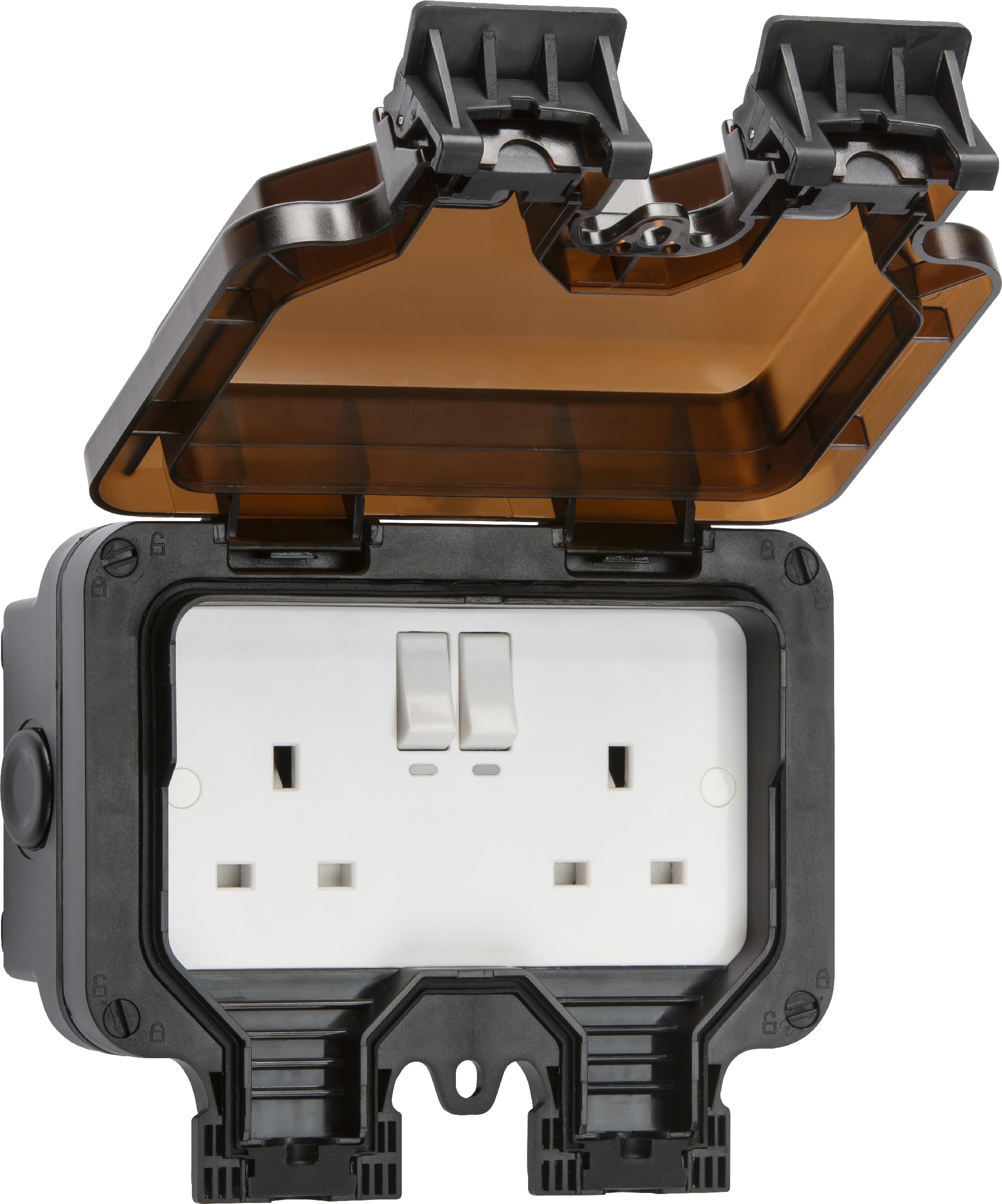 Smart WiFi Outdoor Double Socket – Waterproof Alexa & Google