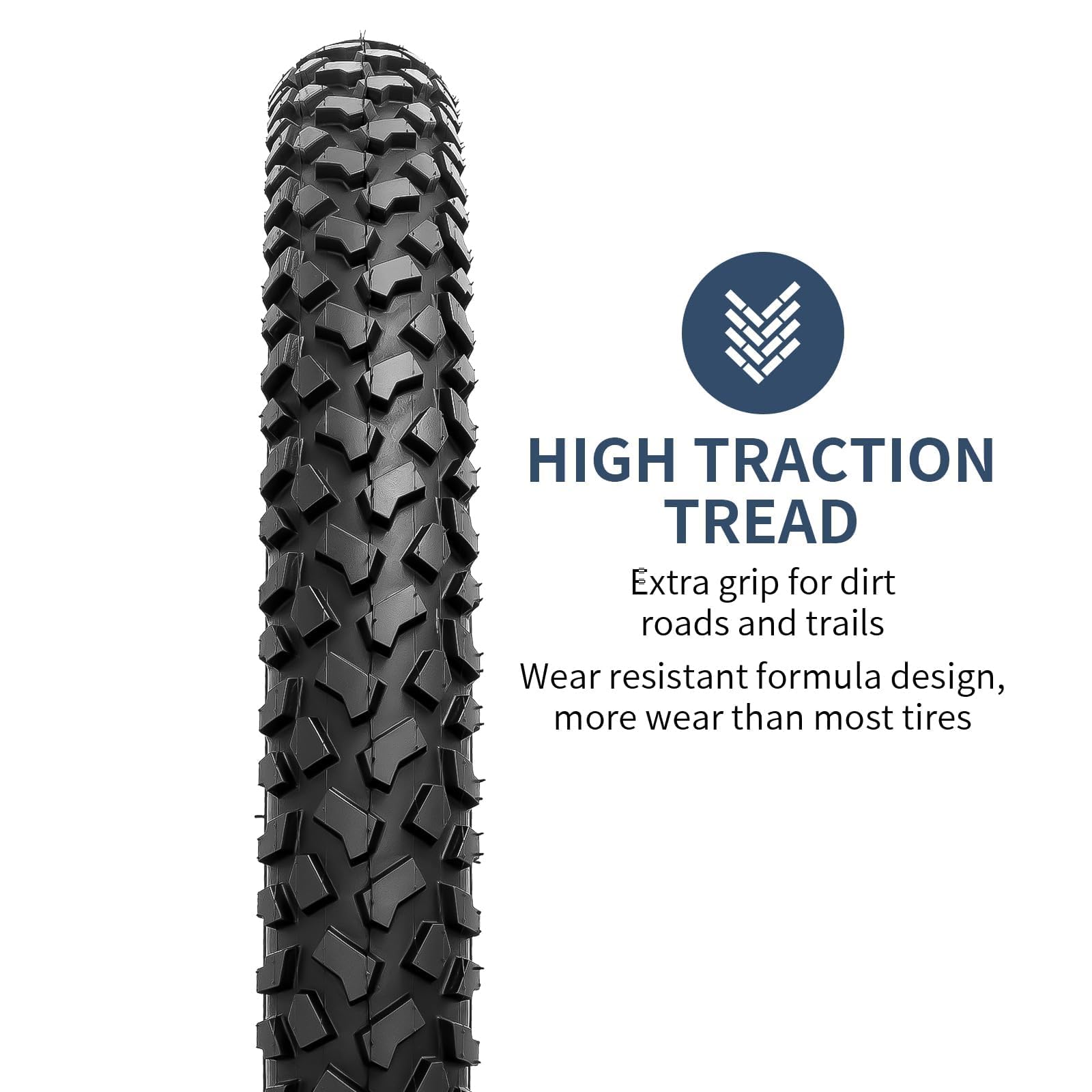 YunSCM 2-Pack 20" 60TPI Bike Tyres and Tubes | 20x2.125 Foldable MTB Set