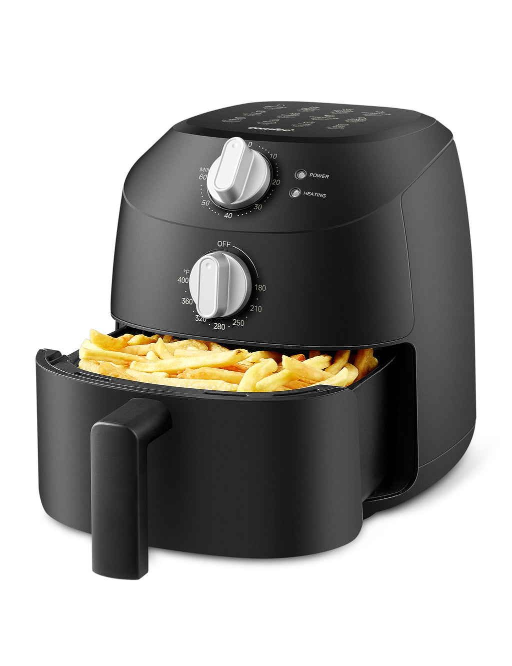 Midea 2L Small Air Fryer – 1150W Compact Multi-Cooker, BPA-Free Black