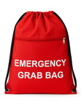 MediCounter Emergency Grab Bag – Water-Resistant Red Go Bag (42x49cm)