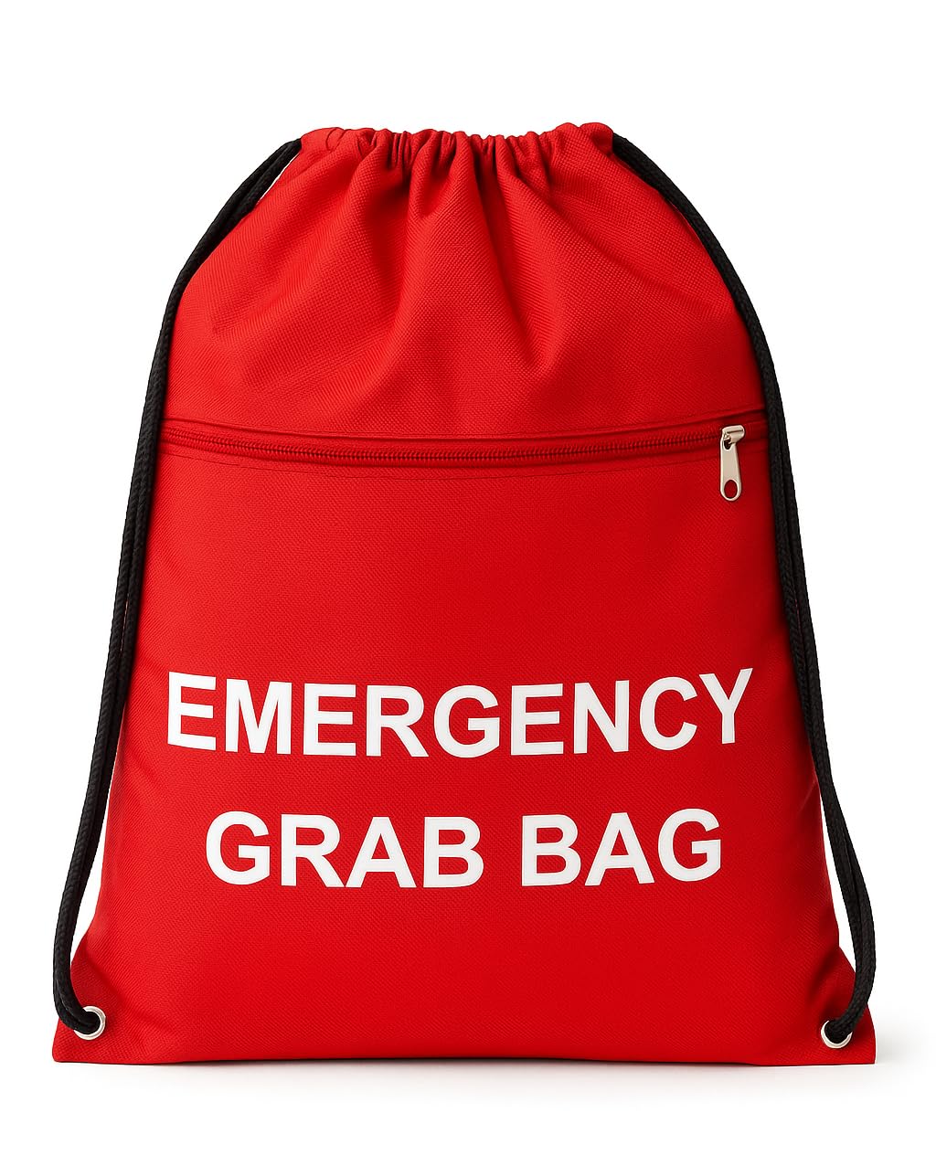 MediCounter Emergency Grab Bag – Water-Resistant Red Go Bag (42x49cm)