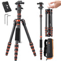 K&F Concept 61" Carbon Fiber Camera Tripod with Low Profile Ball Head