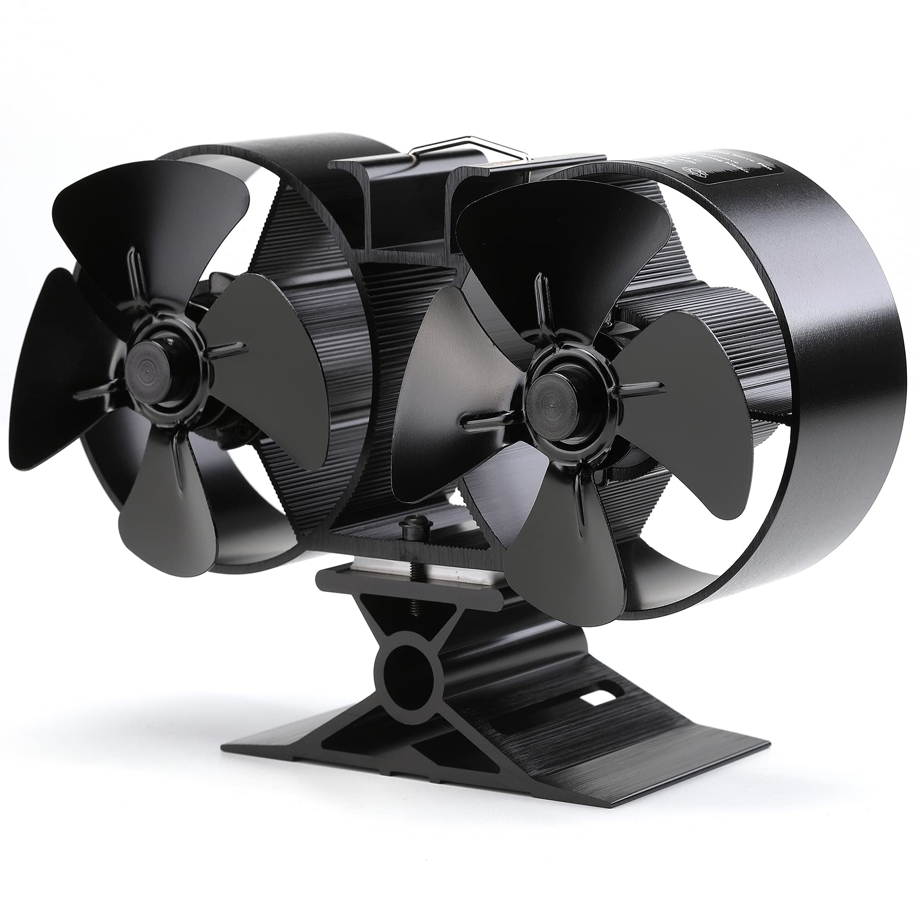 CRSURE 8-Blade Heat Powered Stove Fan for Wood Burners and Fireplaces