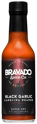 Bravado Spice Black Garlic Carolina Reaper Hot Sauce | Gourmet Heat 148ml