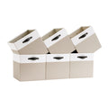 FABINADO Storage Cube | 260g/㎡ Ultra-Fine Linen Cubby Box for Shelf, Bookshelf, Closet, Wardrobe | 30cm Square Drawer Insert Basket | 6 Pack