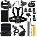 EDOSETEK Action Camera Accessory Kit with Case for GoPro & DJI OSMO