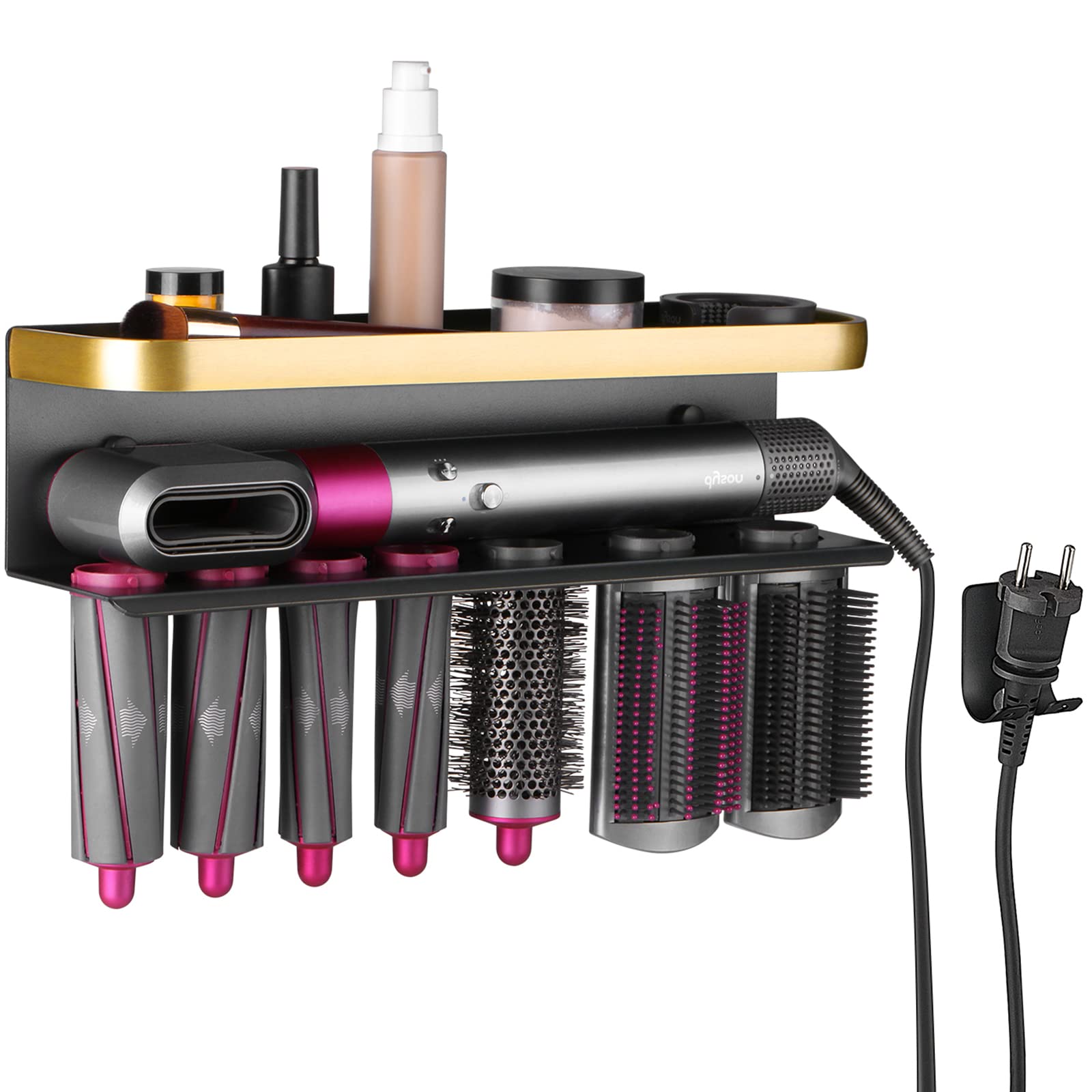 AXNSATRE Hair Dryer Holder for Dyson Airwrap - Wall Mount Storage Rack