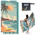 Anavasi 1 Pack Microfibre Beach Towels for Adults, 180 x 90 cm with Net Bag